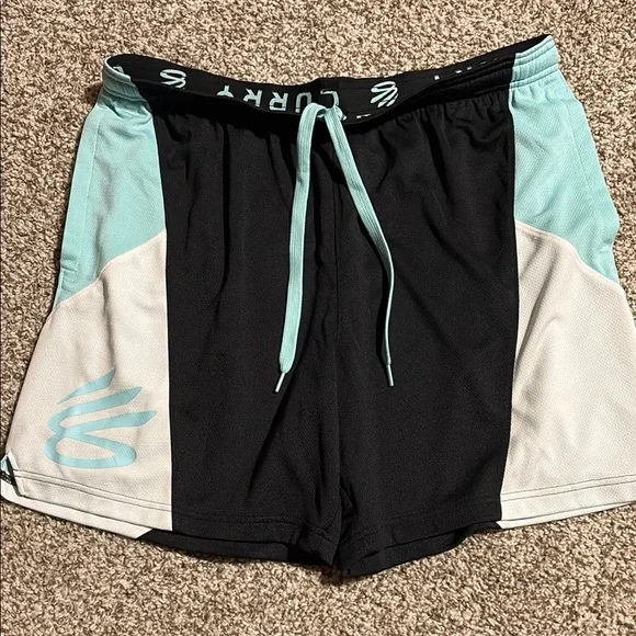 Under Armour Black and White Performance Shorts - Picture 1 of 2